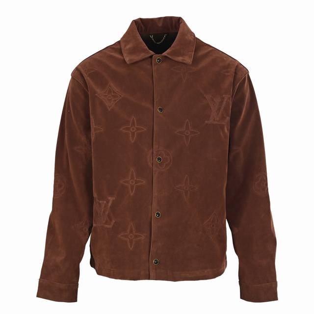 Louis Vuitton suede jacket with large floral embroidery. Purchased from the orig