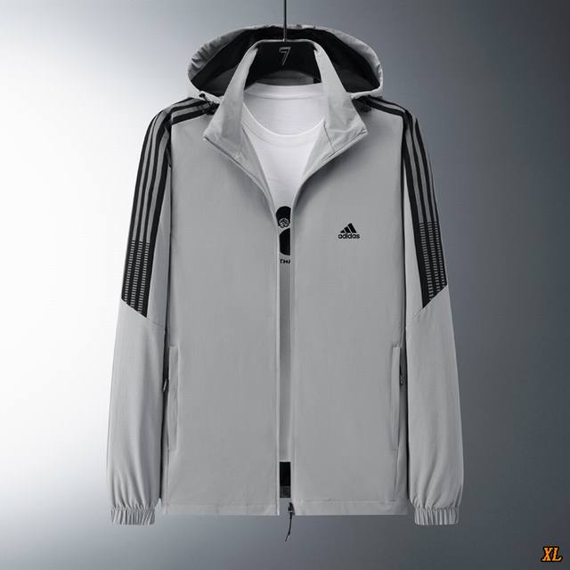 Adidas Exclusive Real Shot of New Spring/Autumn High-Quality Three-Stripe Hoodle