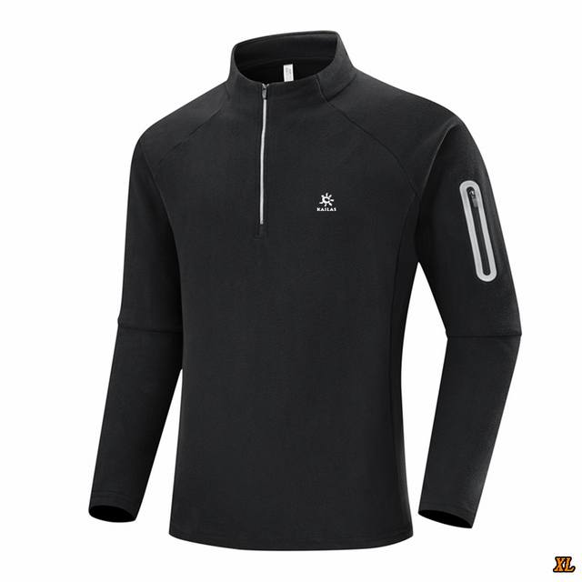 Kailas Exclusive Real Shot New Autumn High-Quality 320g High-Weight Fleece Half-