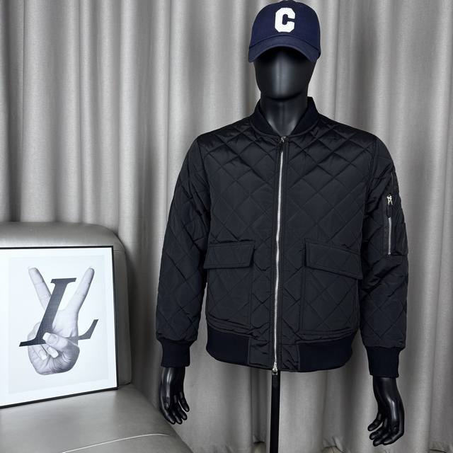 Exclusive Premium Burberry Solid Color Large Pocket Diamond Pattern Thin Cotton