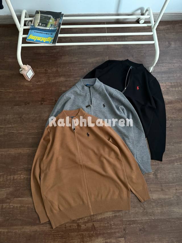 Ralph Lauren Embroidered Cardigan Long-Sleeve Knit Sweater Cardigan (Ddd) Core Q