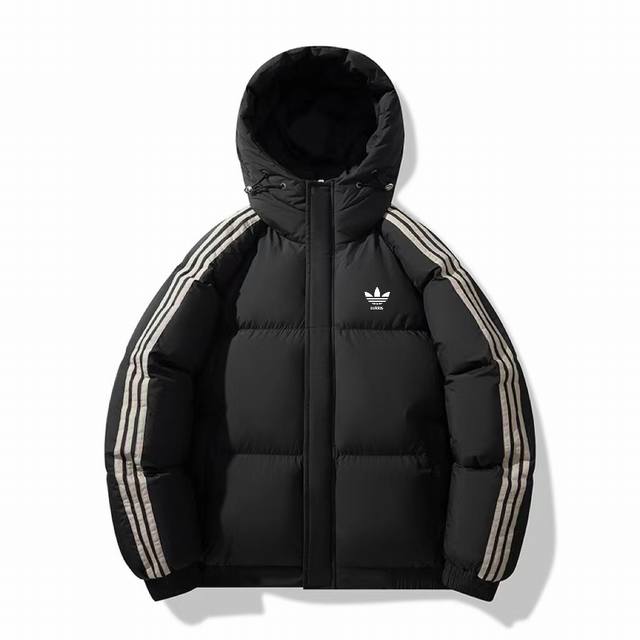 Adidas Originals Trefoil Armband Three-Stripe Color-Blocked Zipper Hooded Jacket