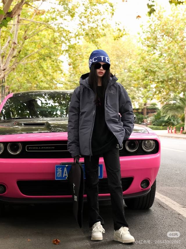 Model + Detail Photos Winter Down Jacket Arc'teryx Solano Three-Color Unisex Hoo