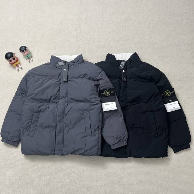 New Arrival! Stone Island 25Ss Classic Basic Stand Collar Lambswool Lined Winter