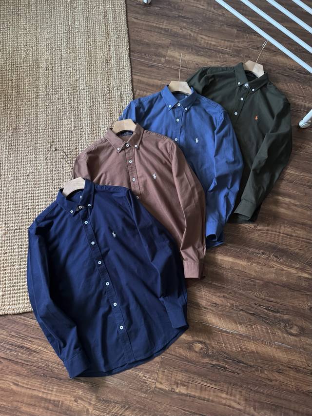 Ralphlauren classic cotton shirt, upgraded version. This year's new 4-color wash