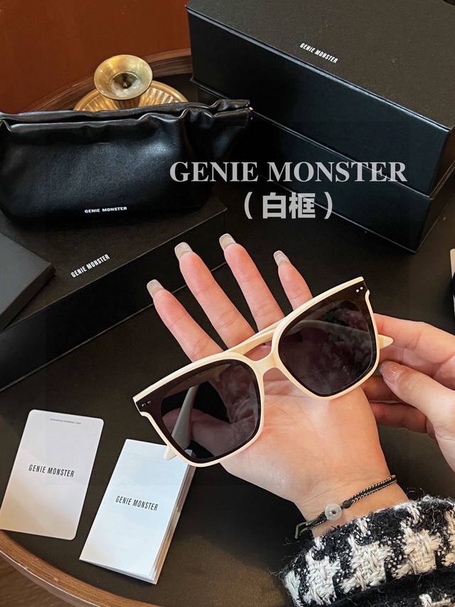 Gm New Rosy Series Milk White Sunglasses with Full Packaging This milk white one