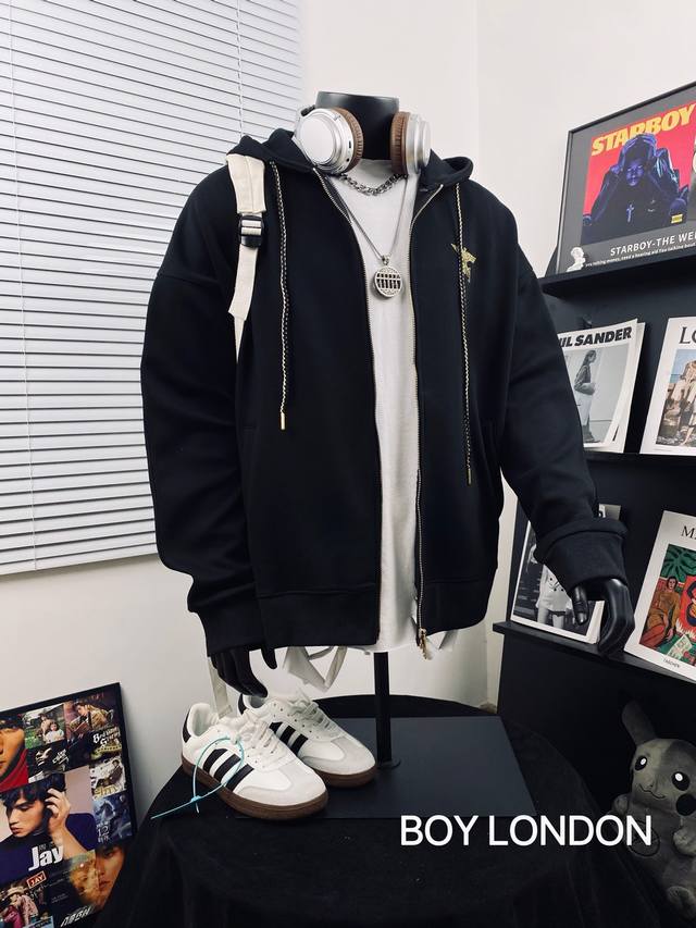 Boy London 2025 New Sparkling Starry Night Heavy Sequin Embroidered Wings Hooded