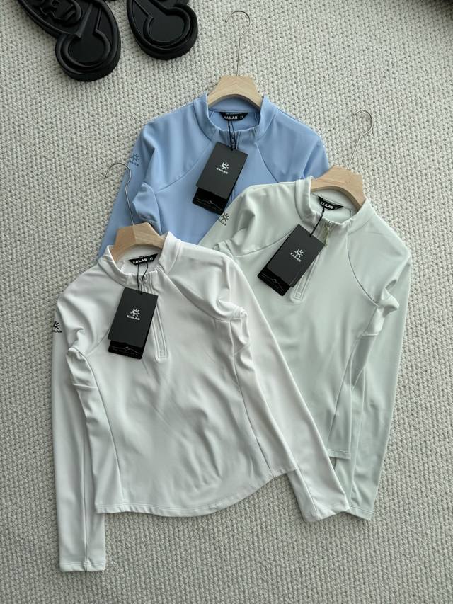 2025 Autumn/Winter Kailas Women's Fleece-Lined Base Layer Half-Zip Long-Sleeve T