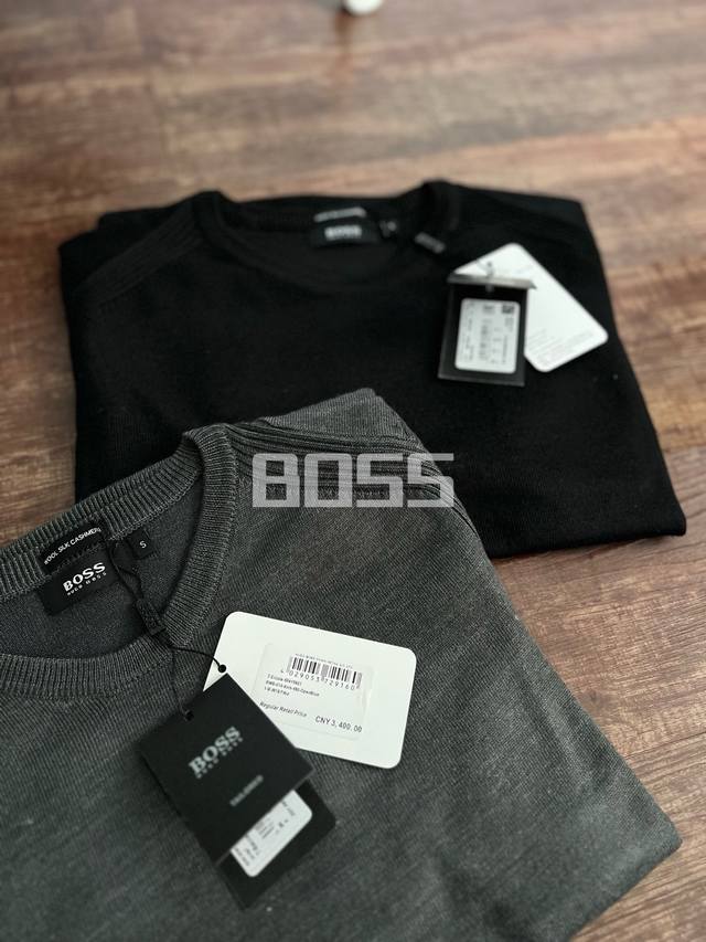 Boss OEM Silk Wool Cashmere Blend Sweater (Ddd) Core Fabric: A triple blend of s