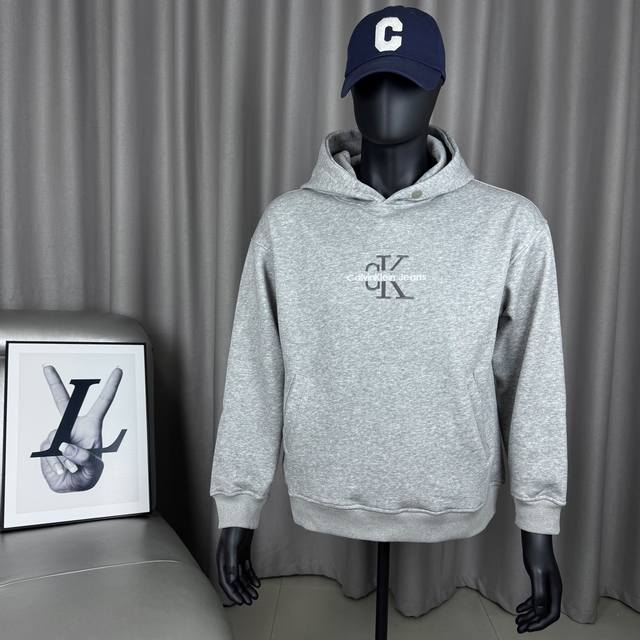 Exclusive Premium Spring/Autumn Classic Style CK 3D Embroidered Letter Logo Hood