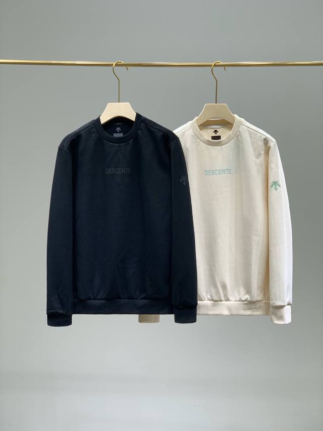 Descente Essential Series Unisex Knit Pullover Casual Sweatshirt. This sweatshir