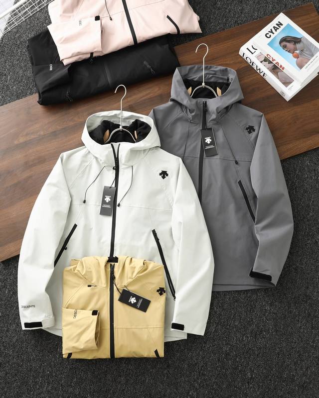 Descente Dualis Urban Commuter Men's Water-Repellent Woven Jacket, New Style. M