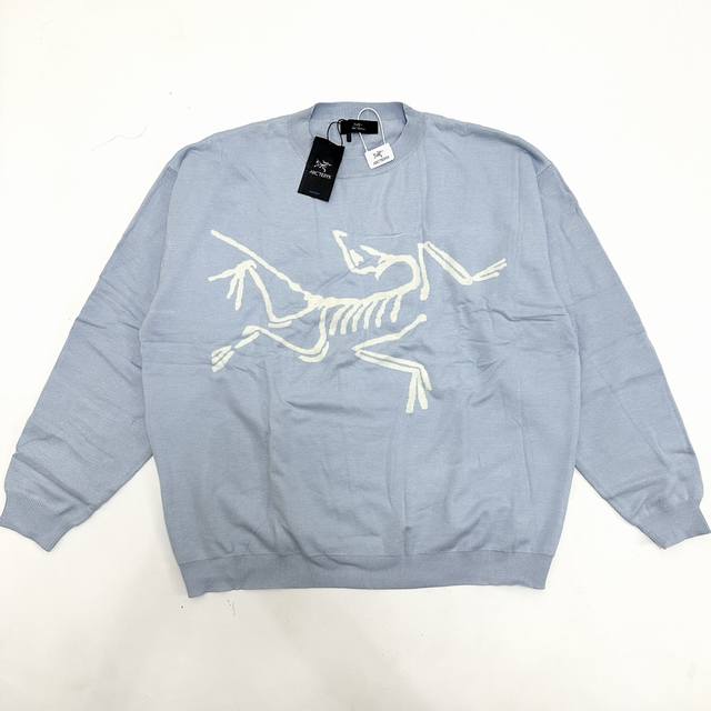 Style No.: Dj96900 Arc'teryx Autumn/Winter New Crew Neck Jacquard Bird Sweater.