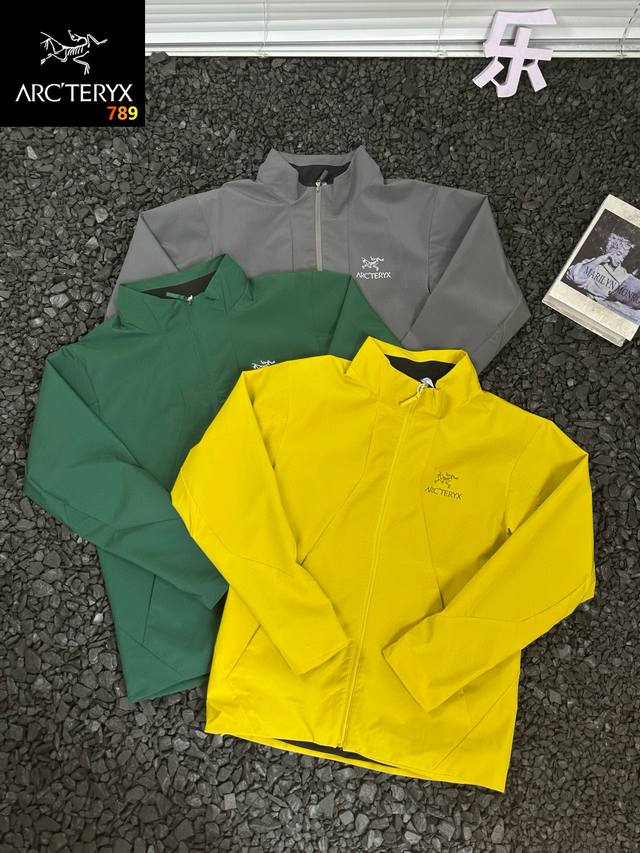 Arcteryx Printed Logo Commuting Solid Color Stand Collar Simple Casual Fashion W