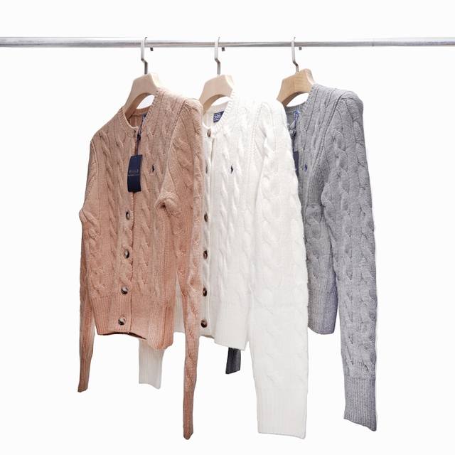 Polo Ralph Lauren Women's Cable Knit Cardigan (Ddd) A women's cardigan combining