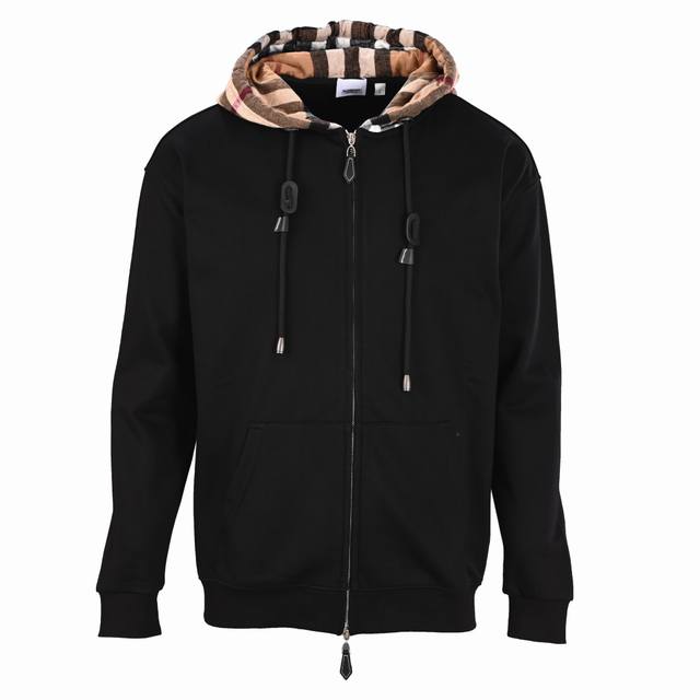 Burberry (Bbr) Checkered Patchwork Zip-Up Hooded Jacket. Developed from the orig
