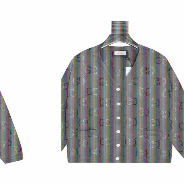 Gucci Logo Jacquard Cardigan Knit Sweater This is a knit cardigan from the Itali