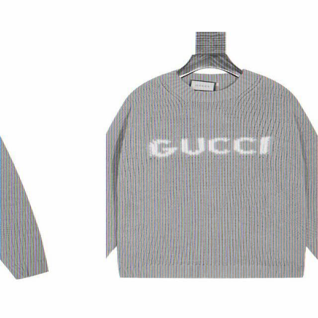 Gucci Logo Jacquard Crew Neck Knit Sweater (Ddd) Jacquard Craftsmanship: Woven u