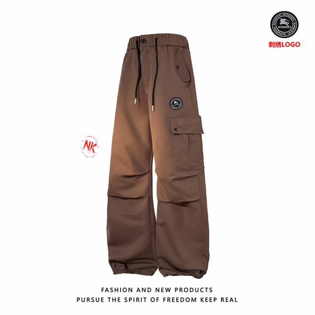 Embroidered Logo Burberry Classic Logo Tri-proof Composite Windproof Pants for M