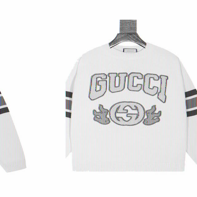 Gucci Logo Jacquard Crew Neck Knit Sweater (Ddd) Jacquard Craftsmanship: Woven u