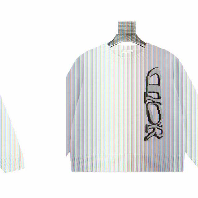 Dior Colorful Letter Jacquard Knit Sweater. The material is a wool-cashmere blen