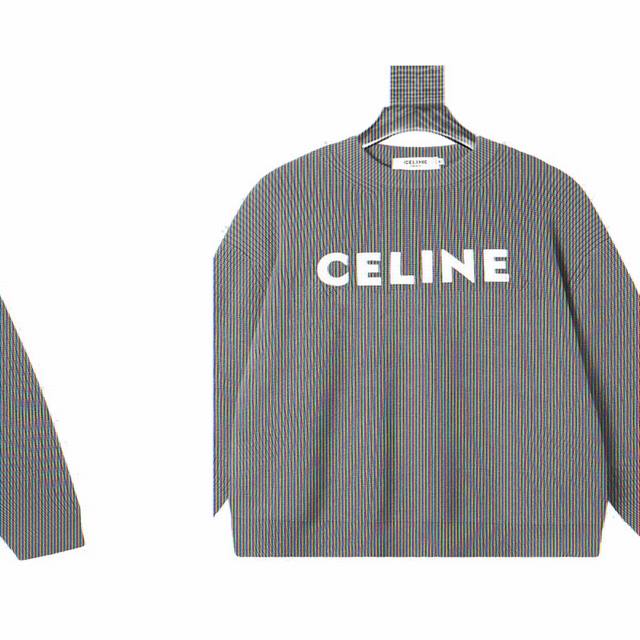 Celine Embroidered Crew Neck Knit Sweater (Ddd) Brand Logo Design: The brand nam