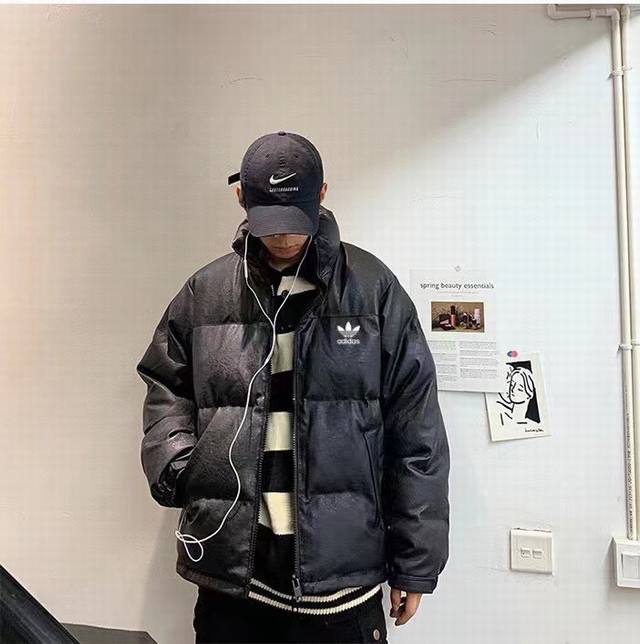 Adidas official website classic leather cotton-padded jacket, super classic leat