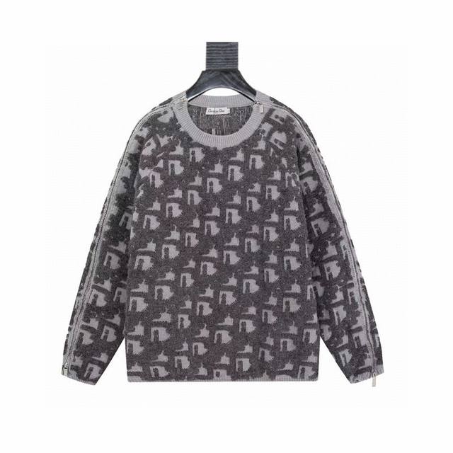 Dior Dior Jackson Wang's Same Style Knit Cardigan Zipper Jacket The core materia