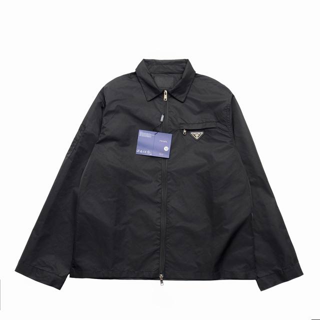 Top-tier Prada 24Ss Autumn New Style Lapel Thin Jacket. Available on the officia