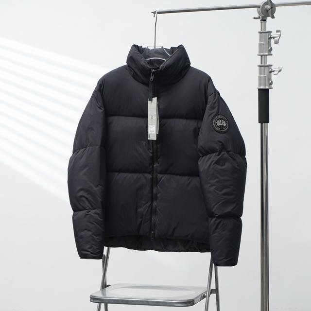 Canada Goose 2802 Sleeve Patch Stand Collar Down Jacket (Ddd) Color: Black with