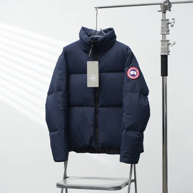 Canada Goose 2802 Sleeve Patch Stand Collar Down Jacket (Ddd) Color: Dark Blue w