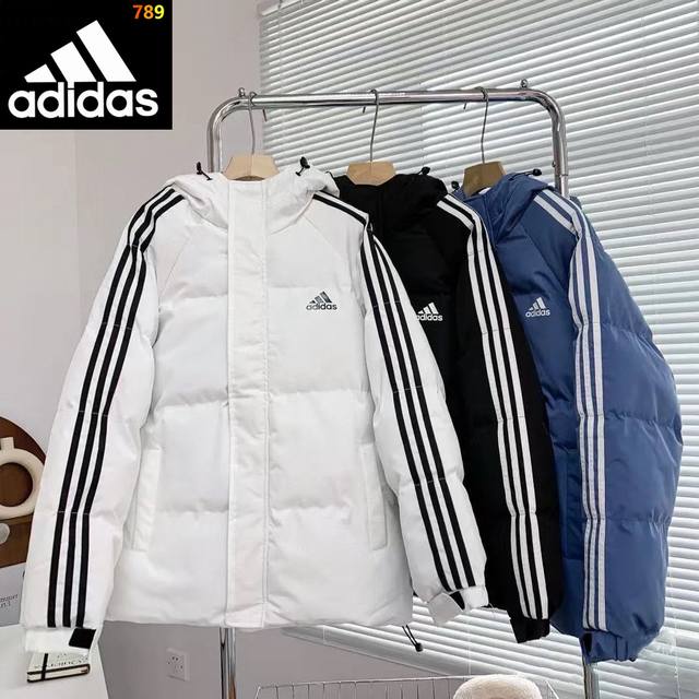 Adidas Classic Three-Stripe Cotton Jacket 2025Ss Winter New Arrival. Classic and