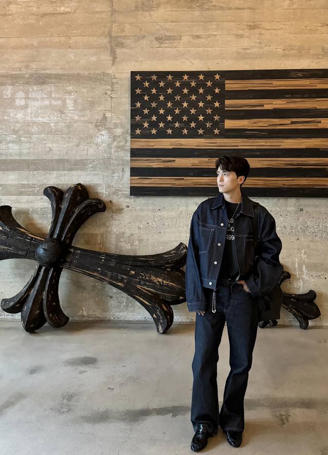 Acne Studios Pointed Collar Drop Shoulder Denim Jacket - About the Ready-to-Wear