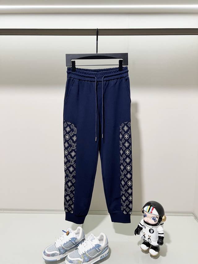 Louis Vuitton Custom Fabric Casual Sweatpants. Features classic iconic logo prin