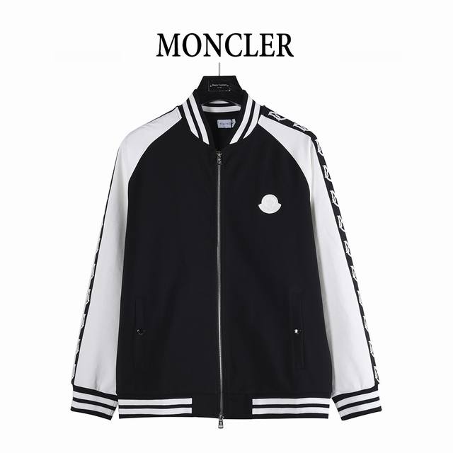 Moncler 25Fw Color Block Embroidered Logo Webbing Set Zipper Jacket A classic de