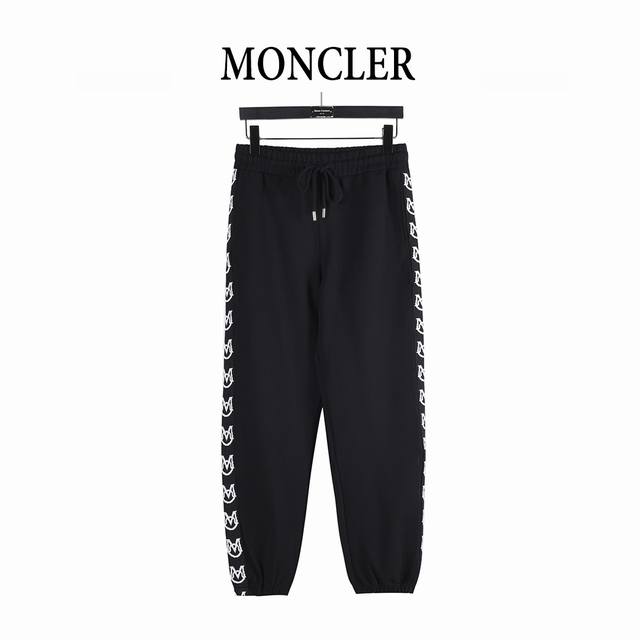 Moncler 25Fw Color Block Embroidered Logo Webbing Set Pants New style patchwork