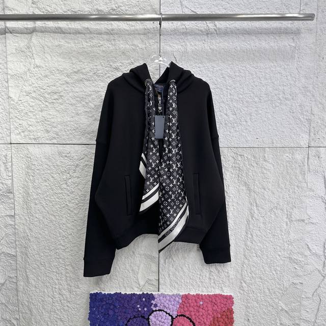 2025 LV Ribbon Zipper Jacket This 2025 Autumn/Winter newest composite zipper jac