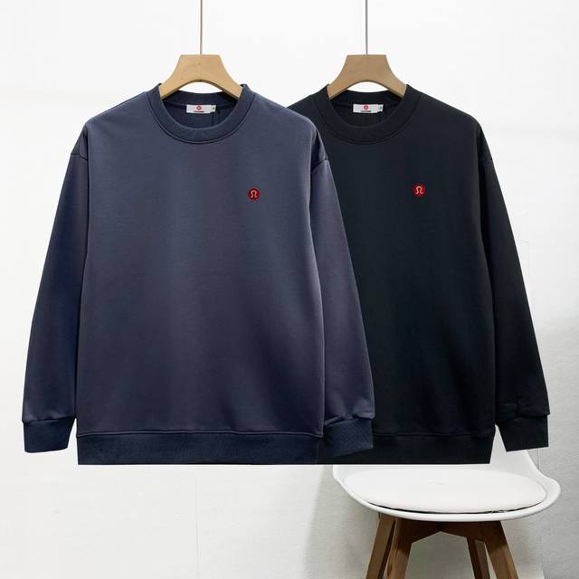 High-quality Lulu embroidered terry cloth sweatshirt, new style, couple's style,