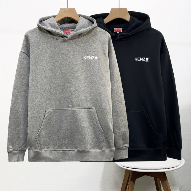 High-quality Kenzo hooded sweatshirt, new print, casual men's terry cloth sweats