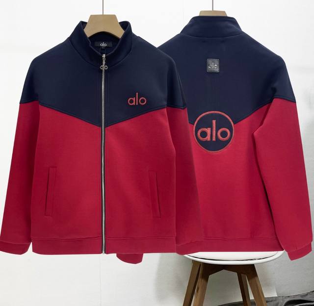 New Arrival Alo - New Embroidered Sweatshirt Jacket, unisex outdoor casual style