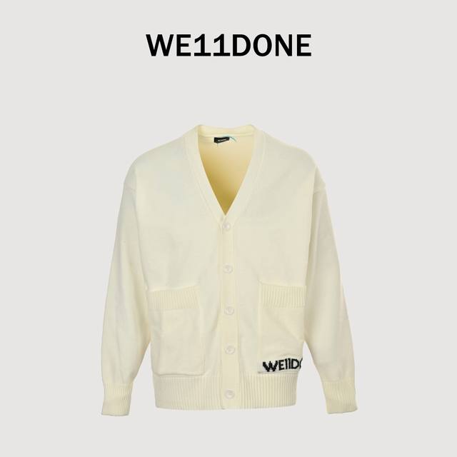 We11 Done 24Fw Winter New Arrival - Celebrity Style Simple Logo Embroidered Swea