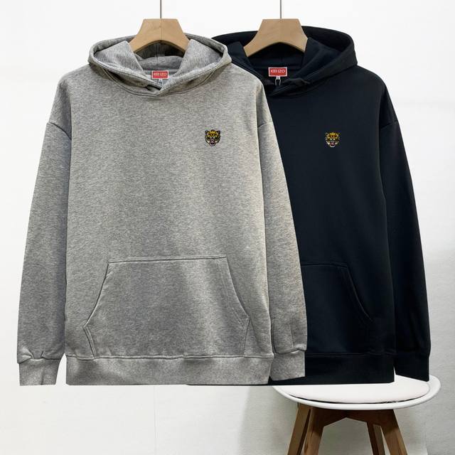 High-quality Kenzo hooded embroidered sweatshirt, new style, embroidered craftsm