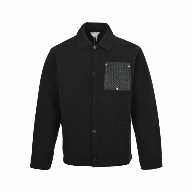 Bottega Veneta (Bv) Space Cotton Woven Leather Pocket Jacket. Purchased from (or