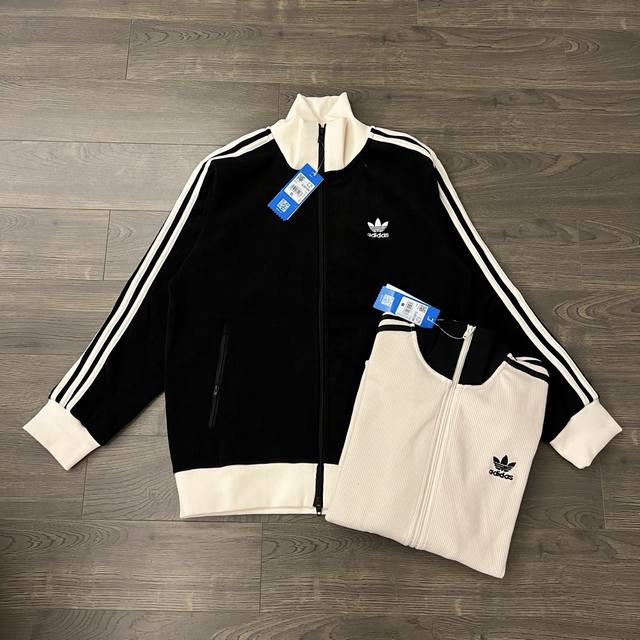 Adidas Originals Classic Three Stripes Embroidered Logo Couple Detachable Casual