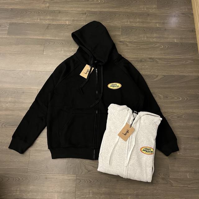 Stussy X Our Legacy 25Ss Collaboration Couple Hooded Fleece Zip-Up Sweatshirt -