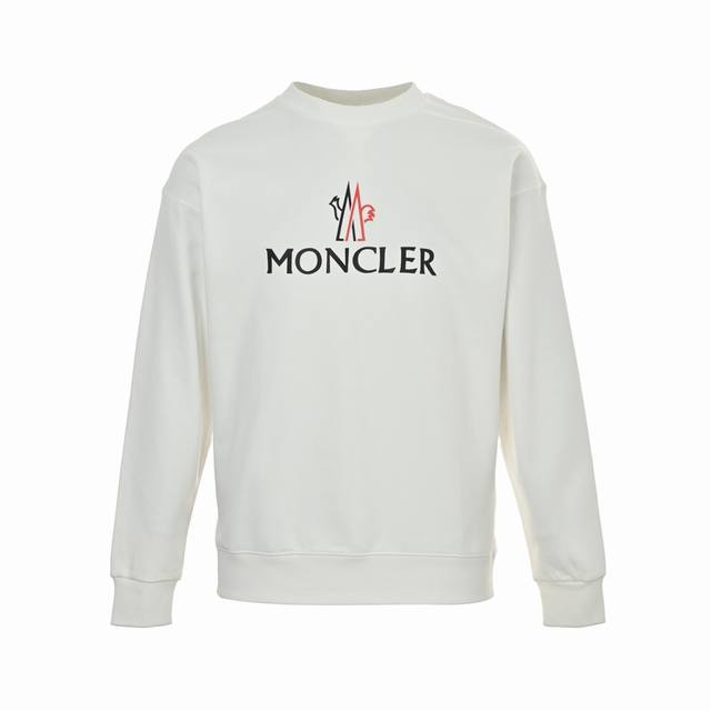 Moncler Classic Logo Print Crew Neck Sweatshirt 25Fw Autumn/Winter New Crew Neck