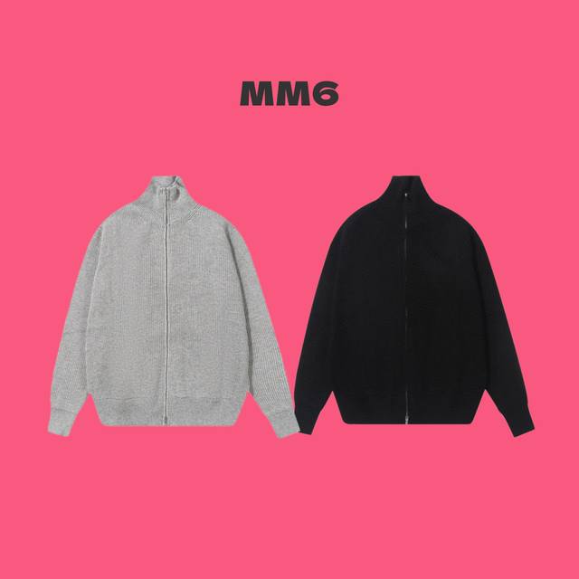 Maison Margiela Mm6 Classic Four-Corner Logo Minimalist Logo Two-Way Zipper Stan