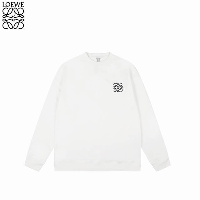 Loewe 25Fw Classic Embroidered Crew Neck Sweatshirt No need for flashy copywriti