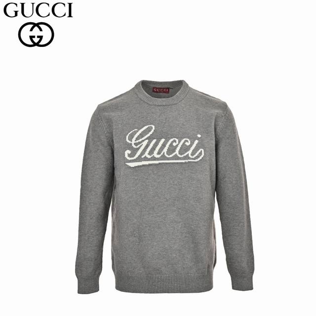 Gucci 25Fw Jacquard Knit Sweater (Ddd) Made with goat hair yarn, imported sweate