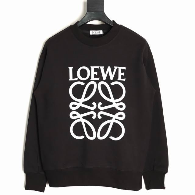 Loewe 25Fw Clover Print Crew Neck Sweatshirt (Ddd) 480G Premium Combed Cotton Fa Loewe 25Fw Clover Print Crew Neck Sweatshirt (Ddd) 480G Premium Combed Cotton Fa